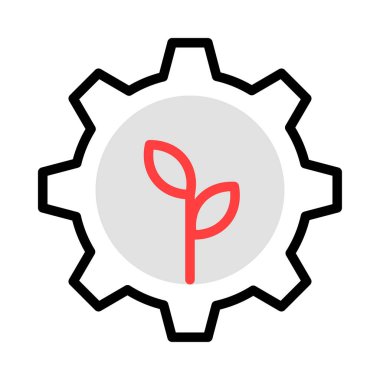 enerji kavramı satırı simgesi, vektör çizim