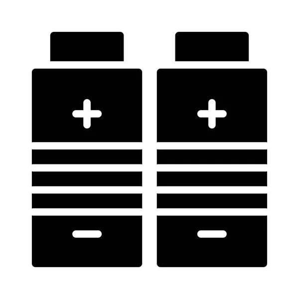黑色字形电池被隔离在白色背景上 — 图库矢量图片
