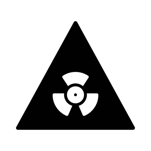 Glyphosat Radioaktives Dreieck Isoliert Auf Weißem Hintergrund — Stockvektor