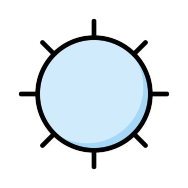 Mavi beyaz arka plan üzerinde izole günlük güneşlik