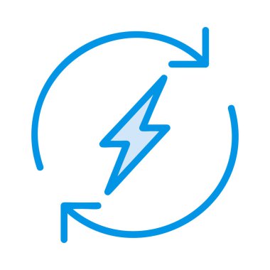  enerji basit vektör simgesi 