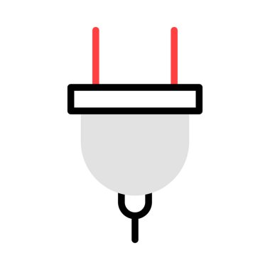 enerji kavramı satırı simgesi, vektör çizim