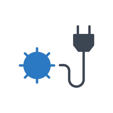  enerji basit vektör simgesi 