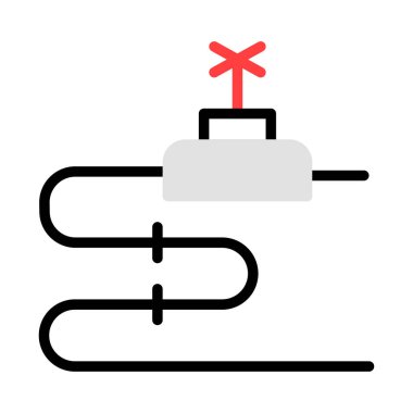 enerji kavramı satırı simgesi, vektör çizim