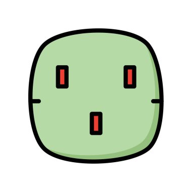 Beyaz arka plan üzerinde izole kırmızı ve yeşil yuva