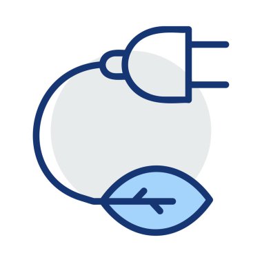 Yaprak beyaz arka plan üzerinde izole mavi ve gri renklerde takın