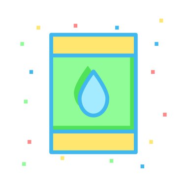 Sarı ve yeşil renkli noktalar ile beyaz arka plan teslimi tüple