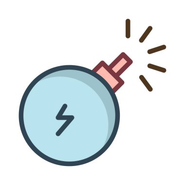 Beyaz arka plan üzerinde izole mavi ve pembe bomba