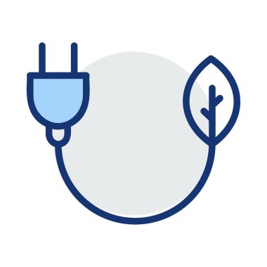 Fiş satır ve yaprak beyaz arka plan üzerinde izole mavi ve gri renklerde