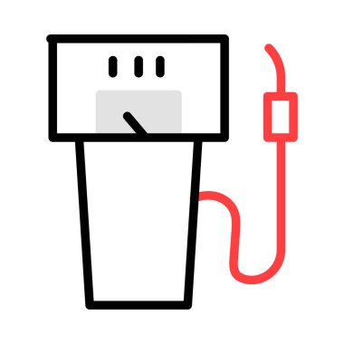 enerji kavramı satırı simgesi, vektör çizim