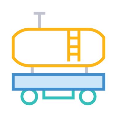 Beyaz arka plan üzerinde izole yakıt ile basit teneke kutu