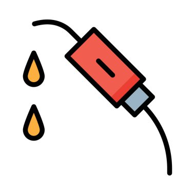 Beyaz arka plan üzerinde izole kırmızı ve gri benzin bașlık