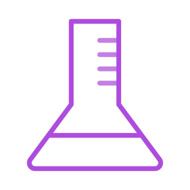 Beyaz arka plan üzerinde izole anahat menekşe şişesi
