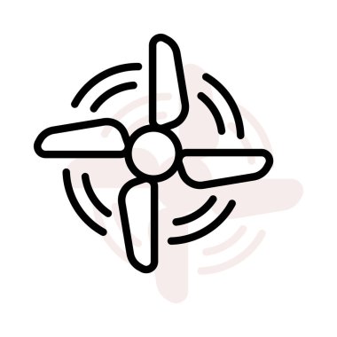 Bej gölge beyaz zemin üzerine izole çalışma fan