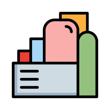 Beyaz arka plan üzerinde izole büyük renkli fabrika