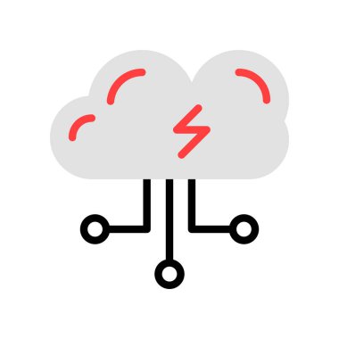 enerji kavramı satırı simgesi, vektör çizim