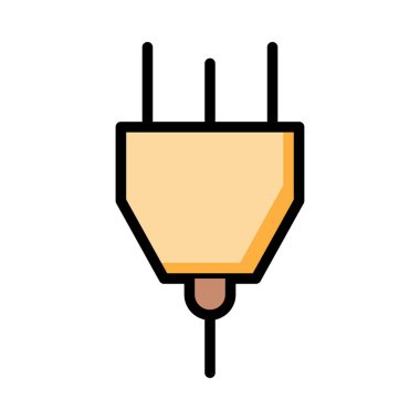 renk düz simgesi, vektör çizim takın