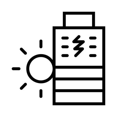 enerji ikonu vektör illüstrasyonu