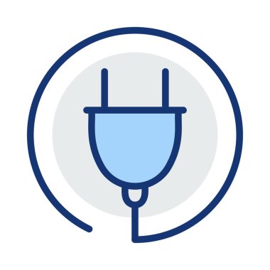 Beyaz arka plan üzerinde izole mavi ve gri renklerde çizgili takın