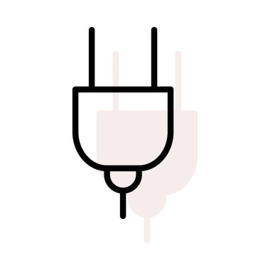 Bej gölge beyaz zemin üzerine izole tak