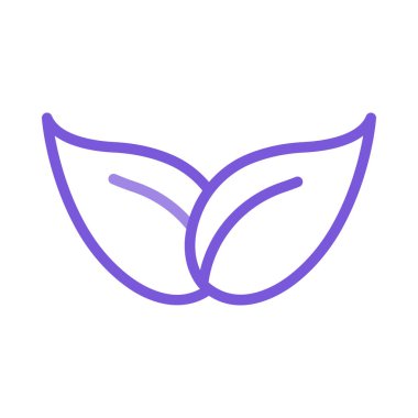 Anahat mor izole üzerinde beyaz arka plan bırakır