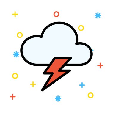 Clour kırmızı renkli semboller ile beyaz arka plan üzerinde flaş ile