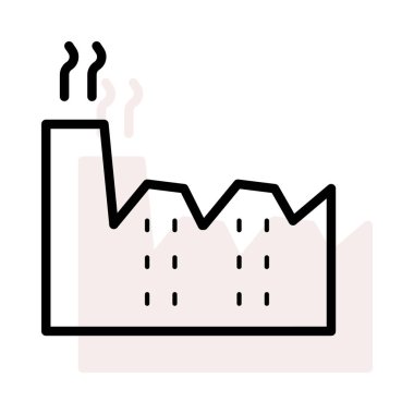 Bej gölge beyaz zemin üzerine izole fabrika