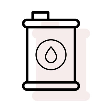 Bej gölge beyaz zemin üzerine izole damla ile büyük teneke kutu