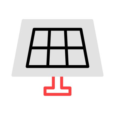 enerji kavramı satırı simgesi, vektör çizim