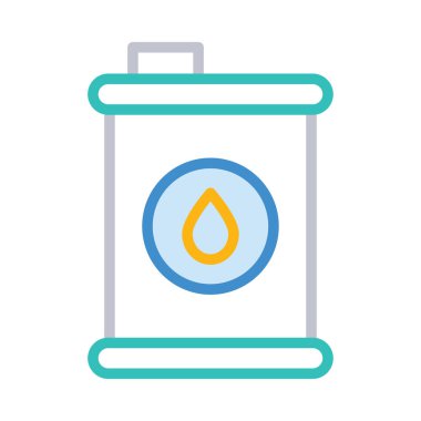 Çizgi stili tüple izole üzerinde beyaz arka plan damla