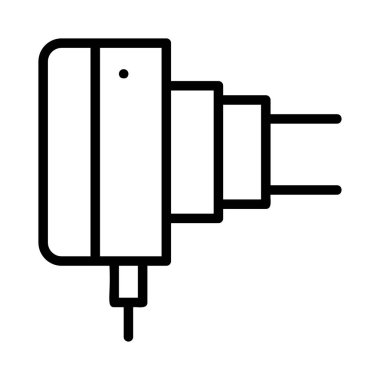 Beyaz arka plan üzerinde izole siyah anahat modern tak