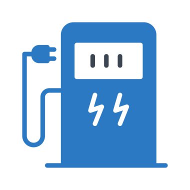 Beyaz arka plan üzerinde izole İstasyonu şarj  