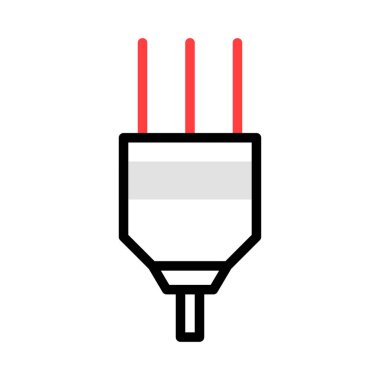 enerji kavramı satırı simgesi, vektör çizim