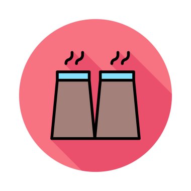 Beyaz zemin üzerinde bir dairede kahverengi sigara bacaları