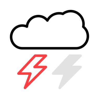 enerji kavramı satırı simgesi, vektör çizim