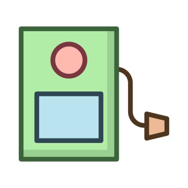 Beyaz arka plan üzerinde izole benzin pompası