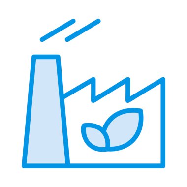 Beyaz arka plan üzerinde izole fabrika  