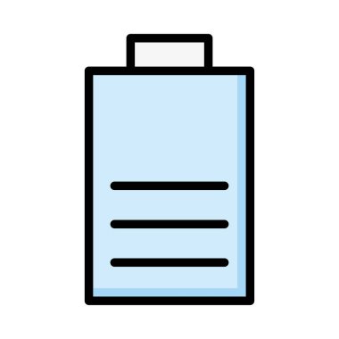 Beyaz arka plan üzerinde izole büyük mavi pil