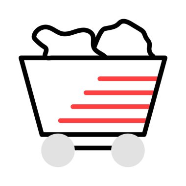 enerji kavramı satırı simgesi, vektör çizim