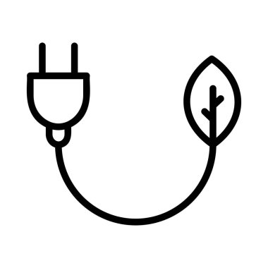 enerji ikonu vektör illüstrasyonu