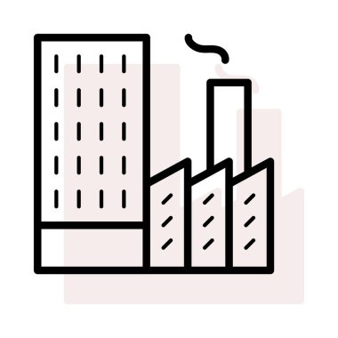 Bej gölge beyaz zemin üzerine izole fabrika