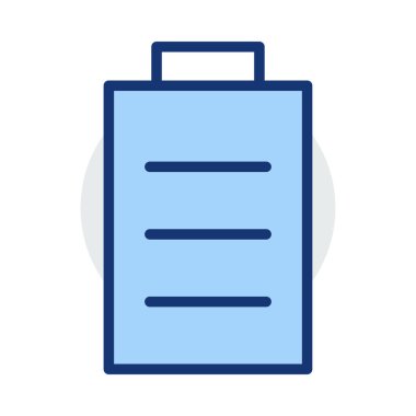 Beyaz arka plan üzerinde izole mavi ve gri renklerde USB akümülatör