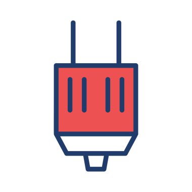 Beyaz arka plan üzerinde izole kırmızı tak