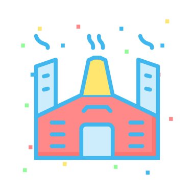 Parlak renkli noktalar ile beyaz arka plan üzerinde bitki 