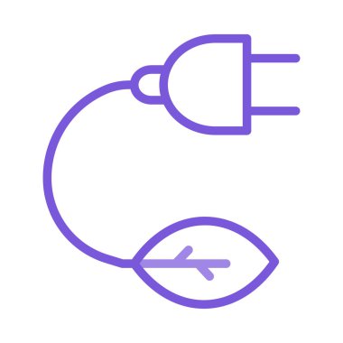 Beyaz arka plan üzerinde izole yaprak anahat mor fiş