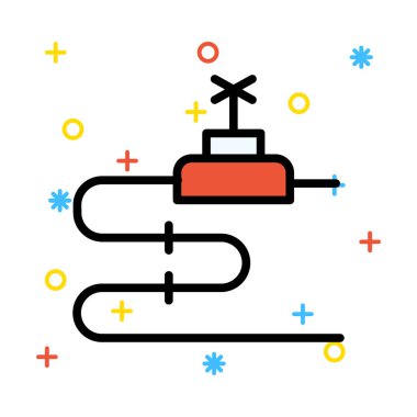 Renkli semboller ile beyaz arka plan üzerinde enerji satır düzeni