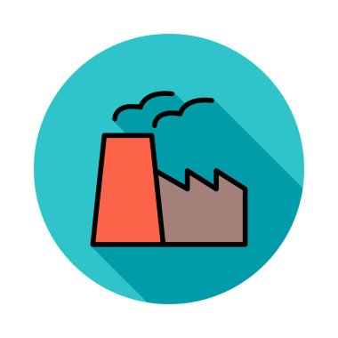 Beyaz arka planda daireye fabrikada yasaktır