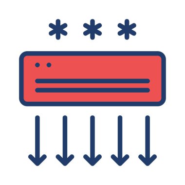 Beyaz arka plan üzerinde izole kırmızı fan