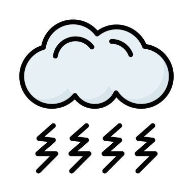 Beyaz arka plan üzerinde izole flaşlar ile bulut gri