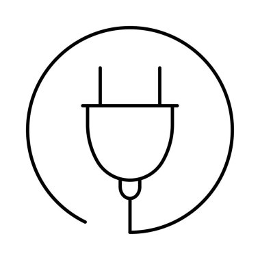 İnce çizgi fiş üzerinde izole beyaz arka plan